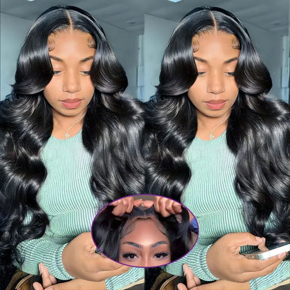 Body Wave Glueless HD Lace Perücke – 4x4 Transparent Lace | 100 % Echthaar | Abijale | Ready to Wear