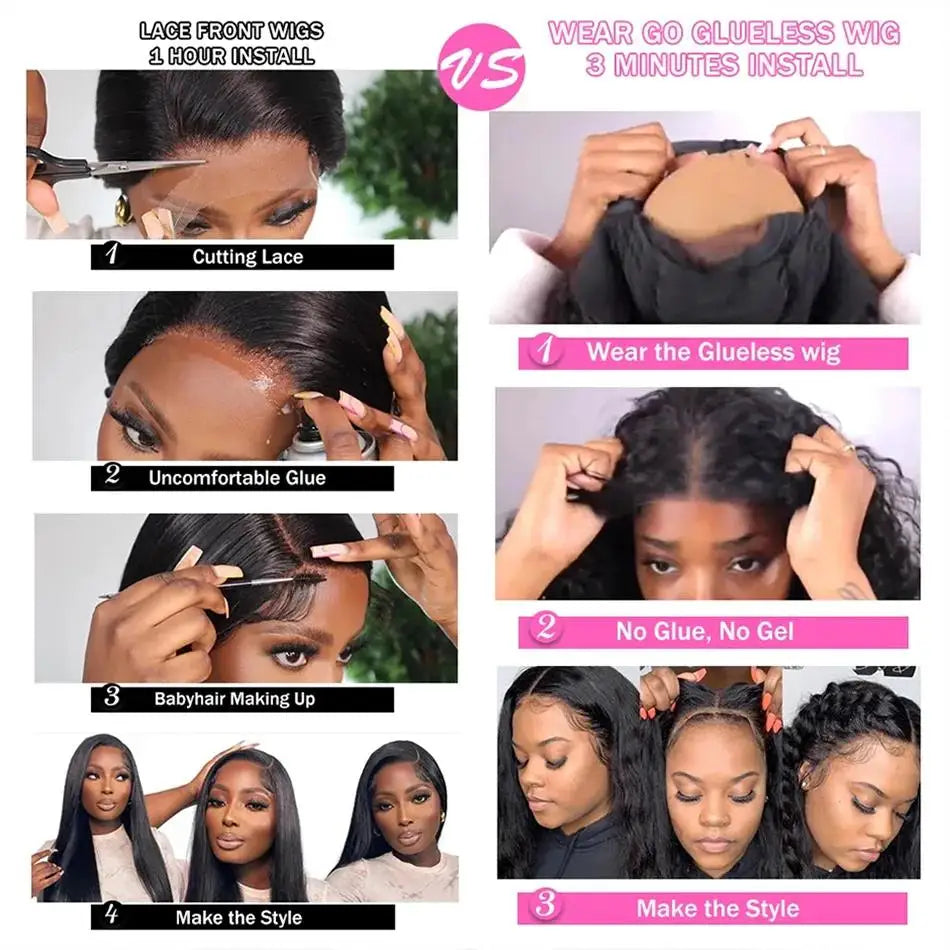 Body Wave Glueless HD Lace Perücke – 4x4 Transparent Lace | 100 % Echthaar | Abijale | Ready to Wear