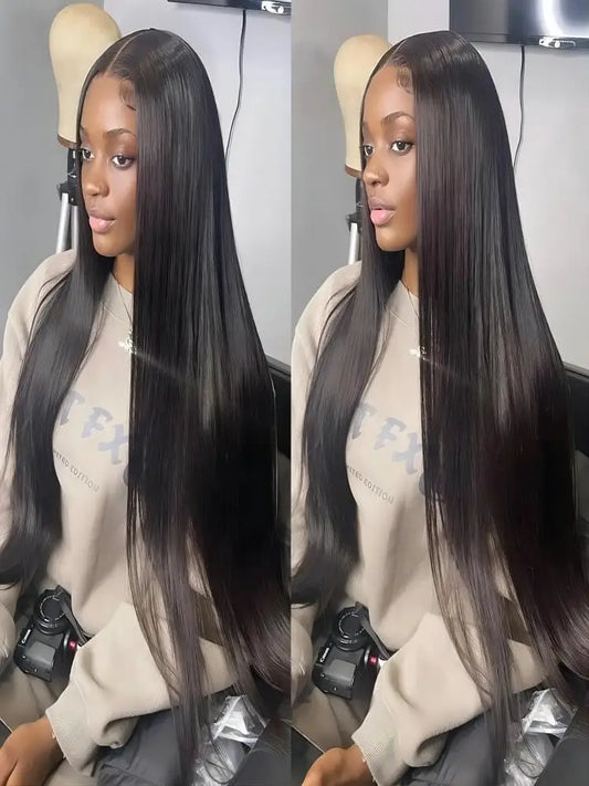 Brazilian Bone Straight HD 5x5 Lace Front Perücke – 100 % Echthaar