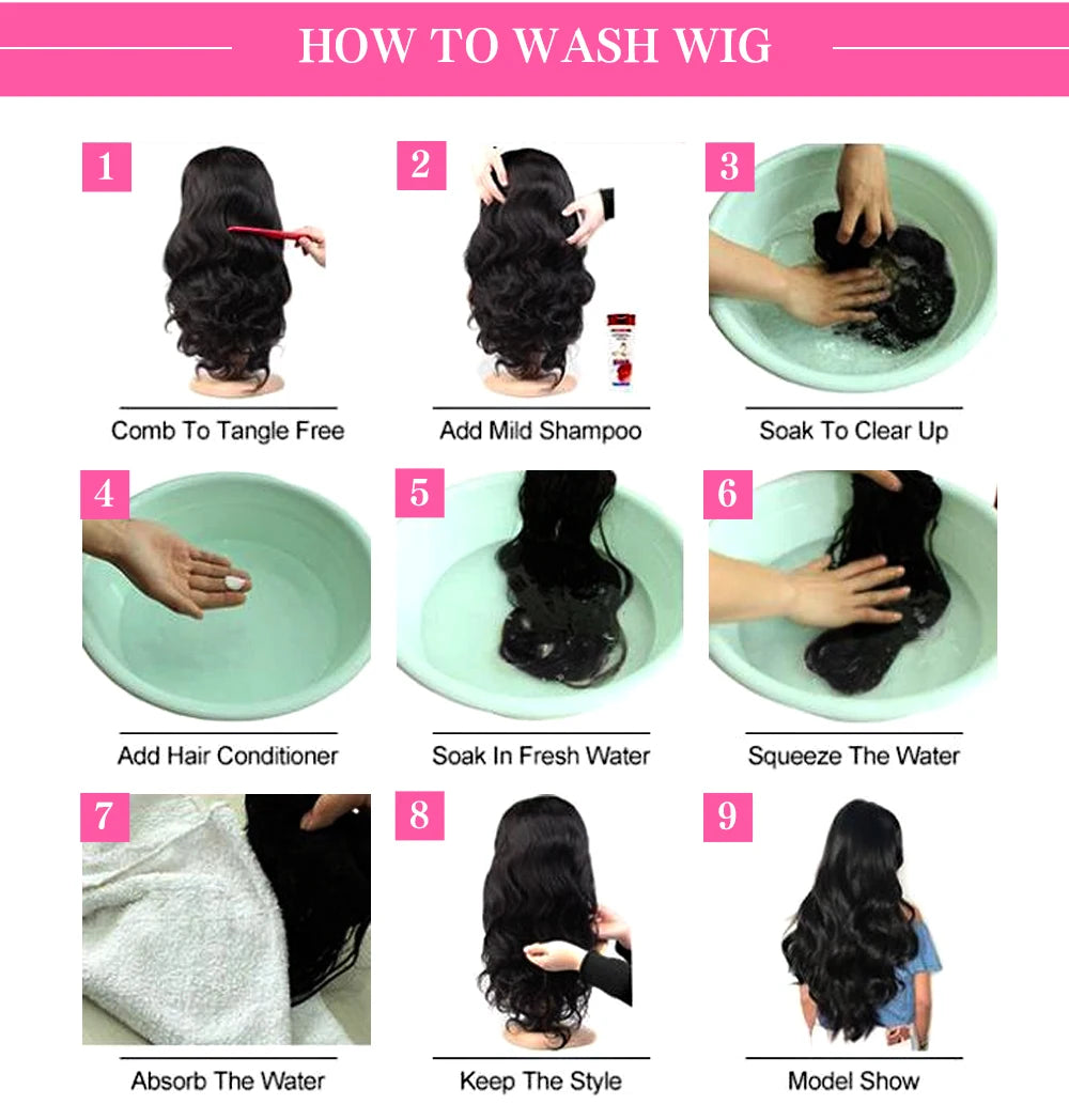 Body Wave Glueless HD Lace Perücke – 4x4 Transparent Lace | 100 % Echthaar | Abijale | Ready to Wear