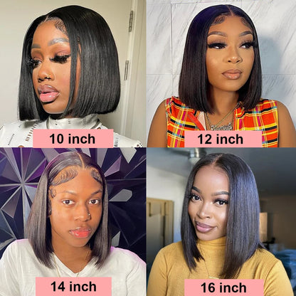 Short Bob Glueless Perücke – 7x5 Lace Front | 100 % Brasilianisches Echthaar | Gerade | 180 % Dichte