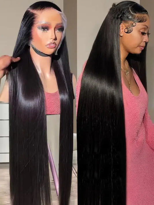 Brazilian Bone Straight HD 5x5 Lace Front Perücke – 100 % Echthaar